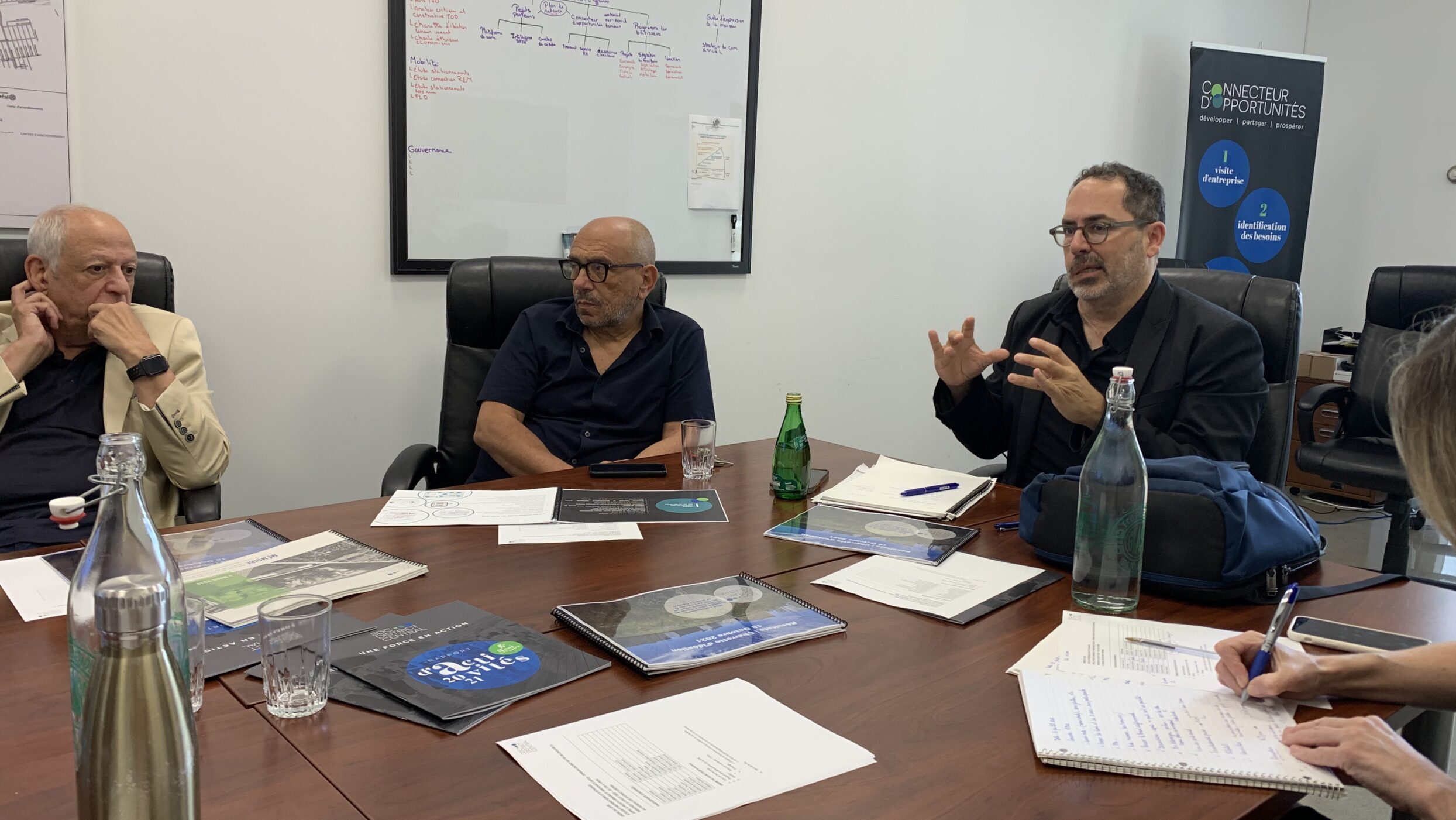 Builders’ Committee workshop with Eyal Cohen
(Marcarko-555 Chabanel), Albert Ezer (Dayan Group)
and Emmanuel Amar (for AEDN Realty) - July 13