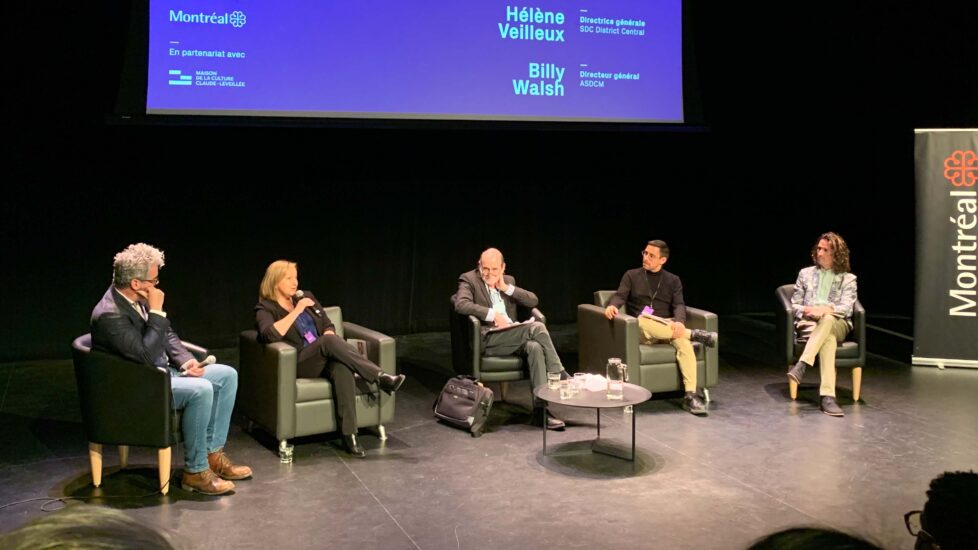 Panelist at the Forum on the Cultural Vitality
of Montreal Neighborhoods - May 1