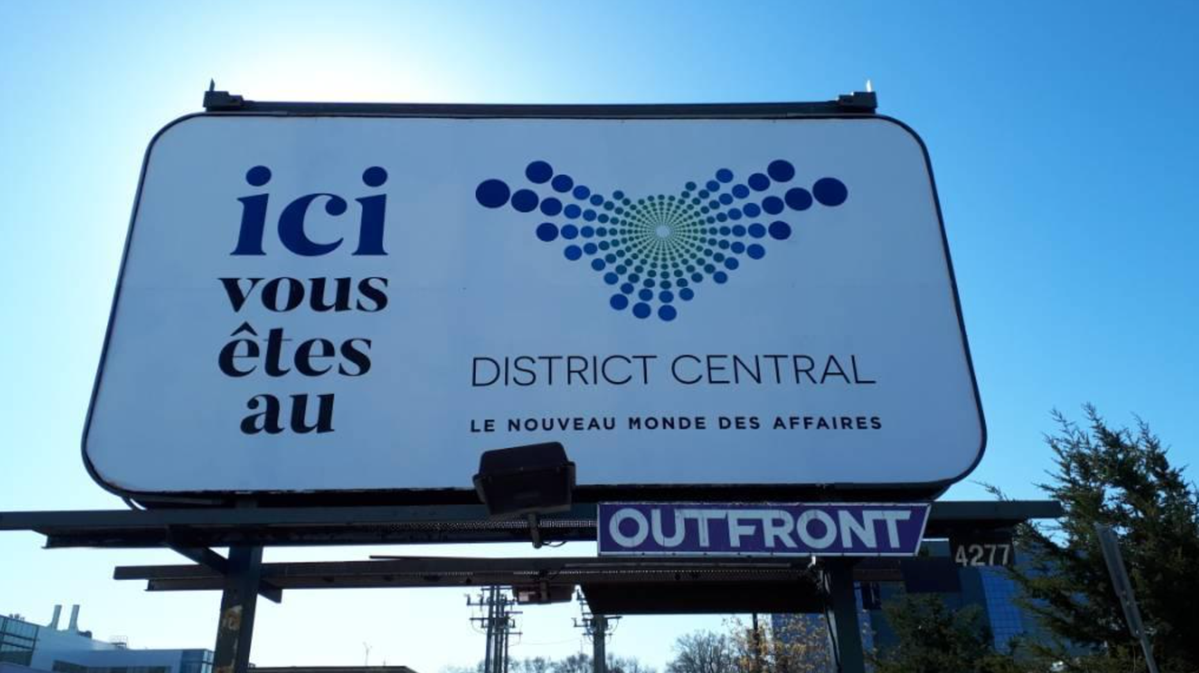 District Central billboard
campaign