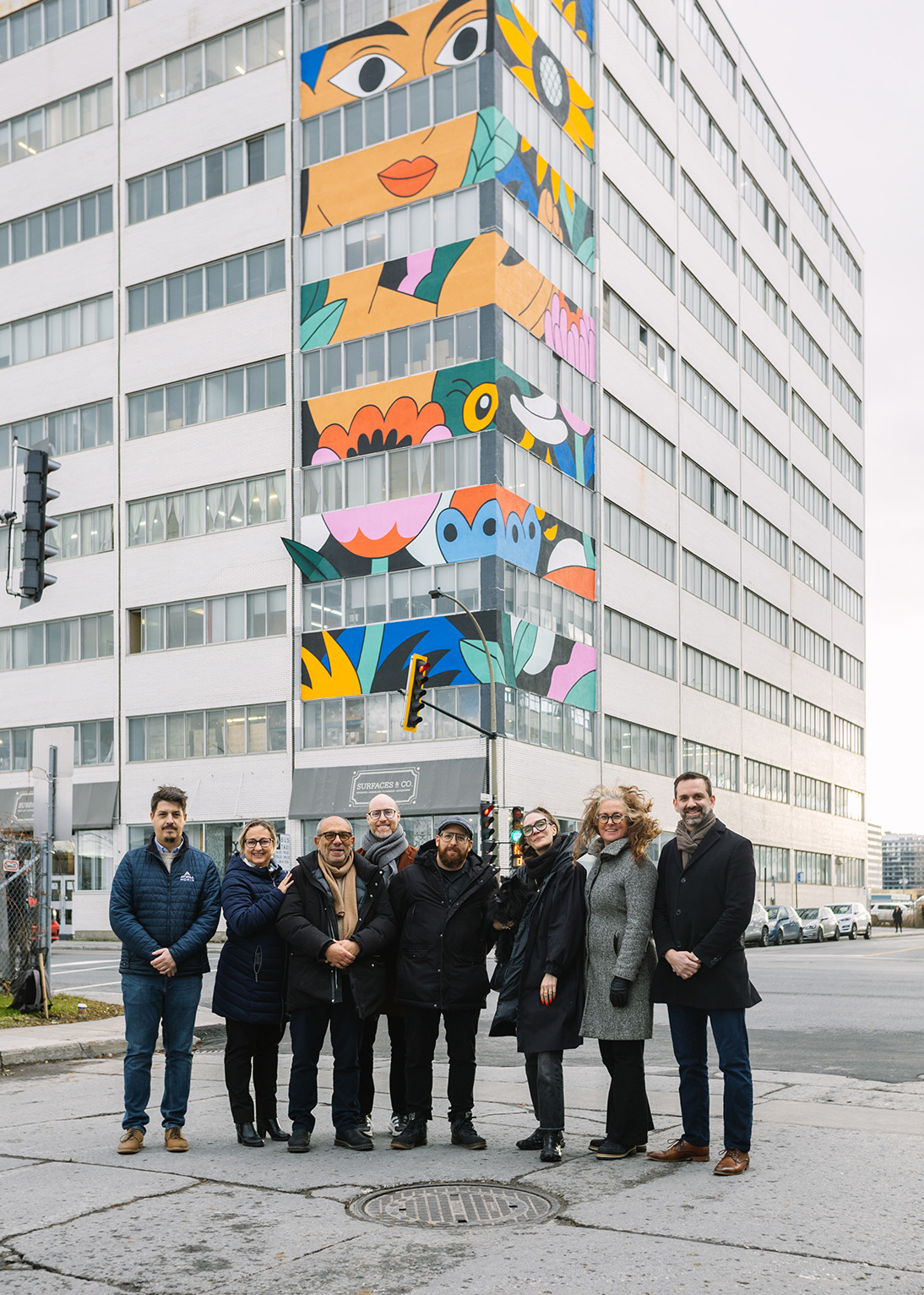 Inauguration of the mural Ligne de vie urbaine , Saint-Laurent
sector - November 27