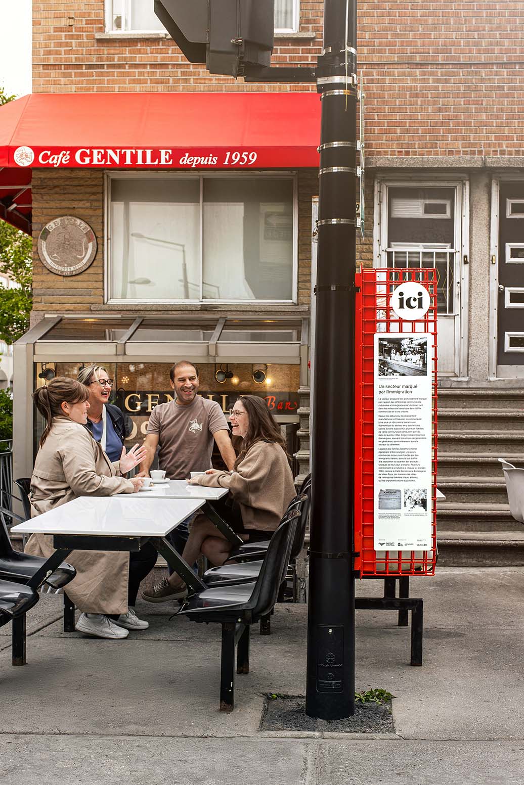 Paolo Gentile, owner of Café Gentile at 9299 Parc Avenue, shares the story of his family business. Photo: Emilie Delorme