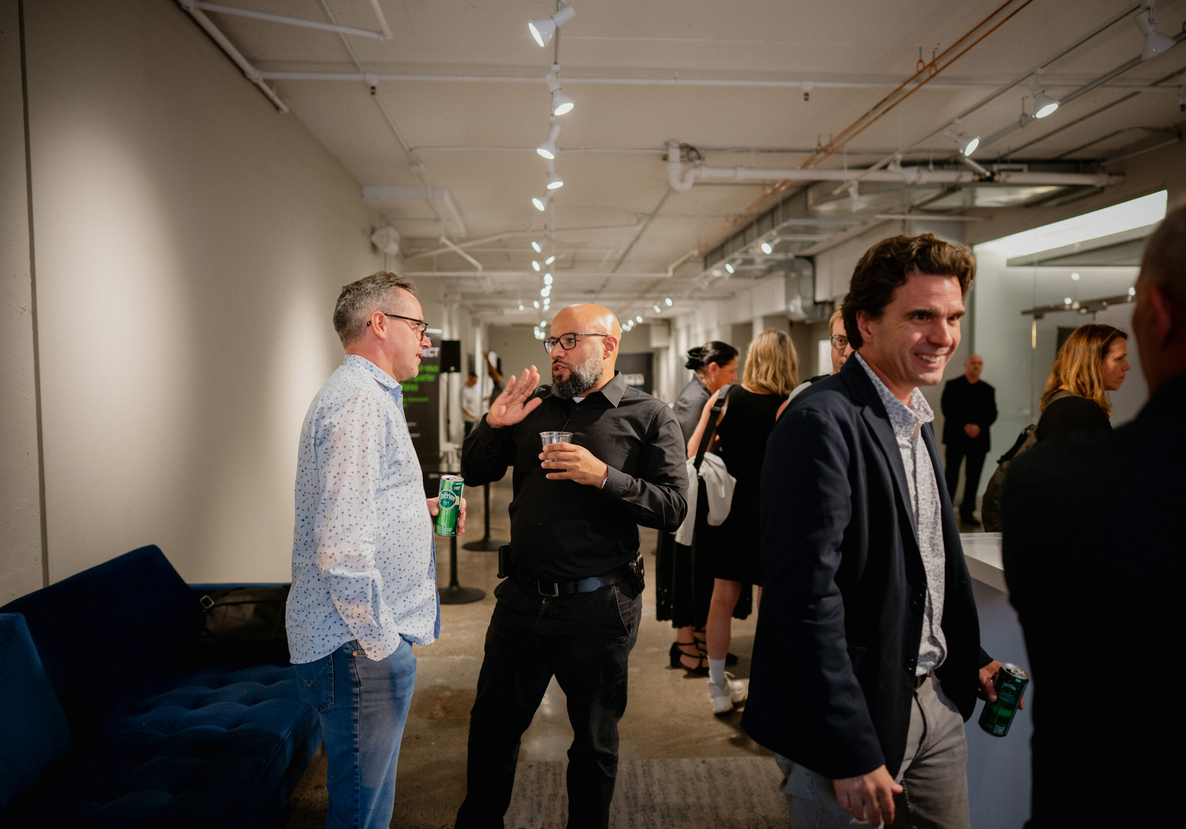 Gabriel Tupula during an SDC District Central networking event, fostering exchanges between businesses and neighborhood stakeholders. Photo: Charles-Olivier Bourque
